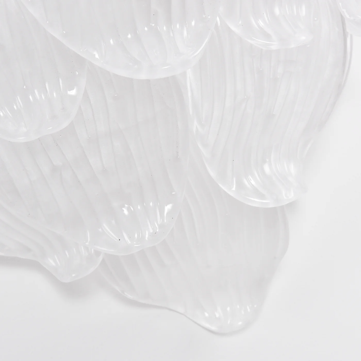 Lioriniella Wandleuchte aus Murano-Glas in Petal-Form mit matten kaskadierenden Blättern