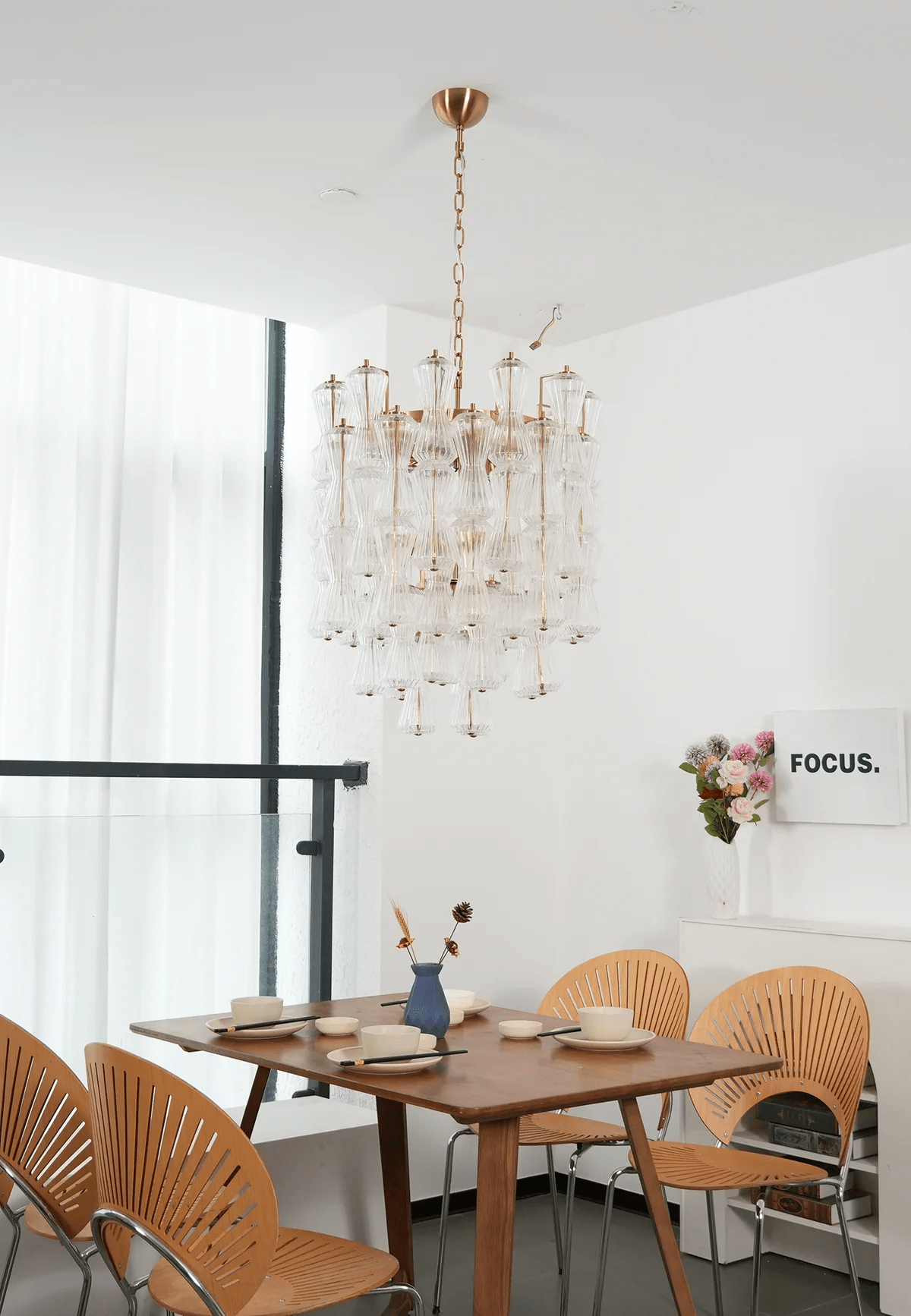 Celarena Kronleuchter Murano-Glas Floral Cascade