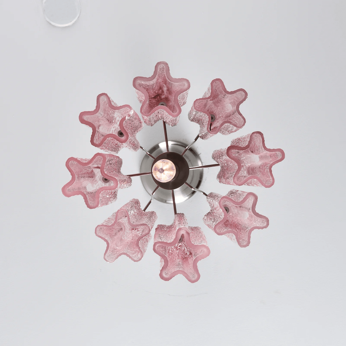 Lioroella Kronleuchter Pink Gradient Murano-Glas