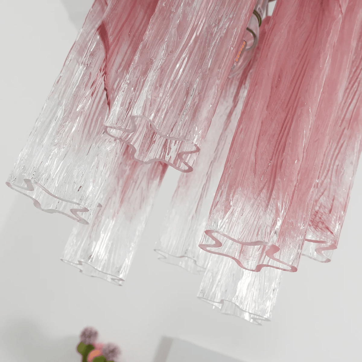 Lioroella Kronleuchter Pink Gradient Murano-Glas