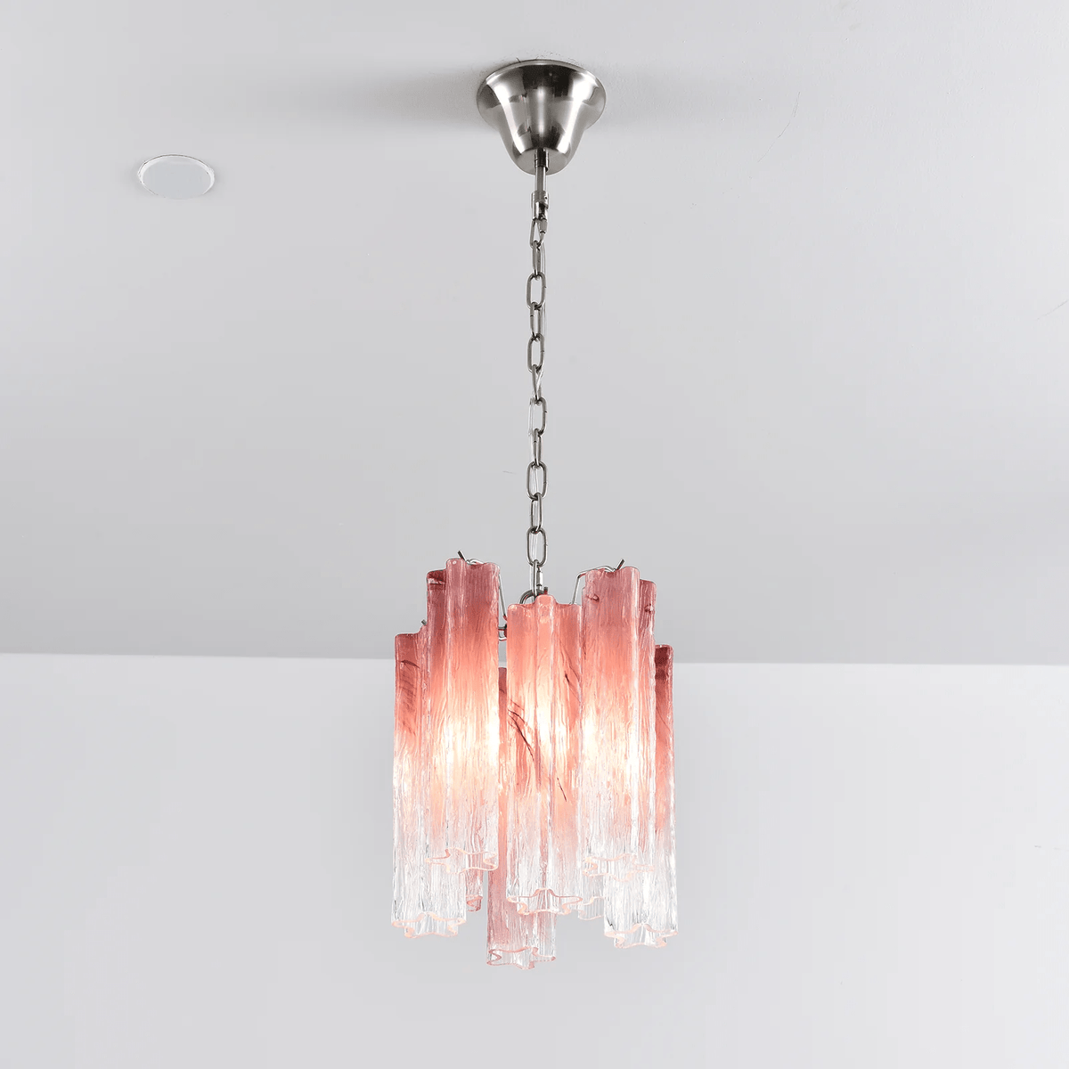 Lioroella Kronleuchter Pink Gradient Murano-Glas