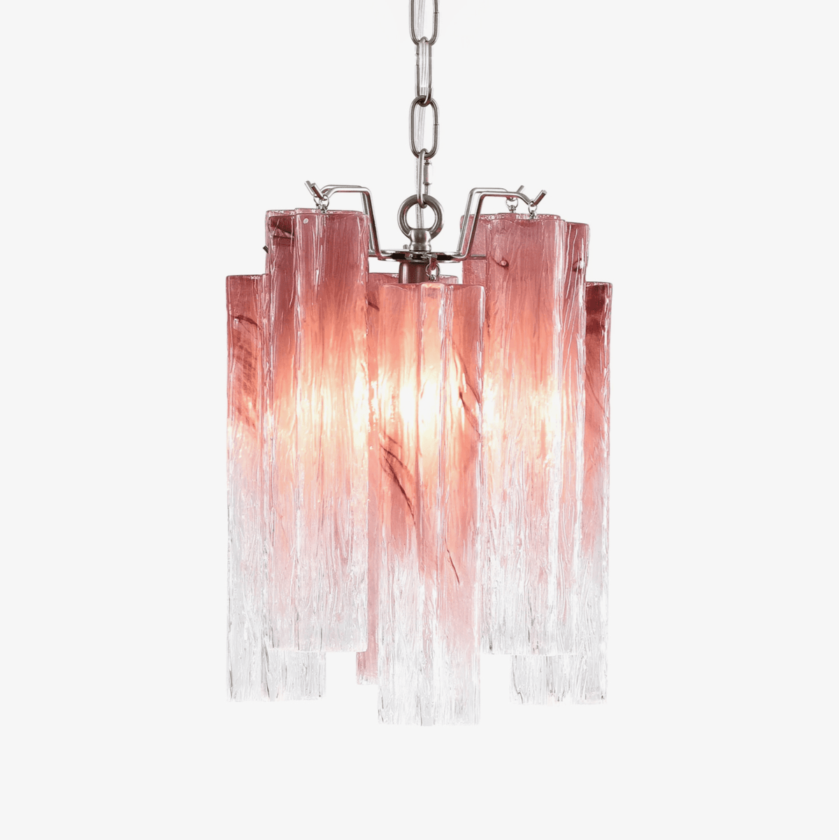 Lioroella Kronleuchter Pink Gradient Murano-Glas
