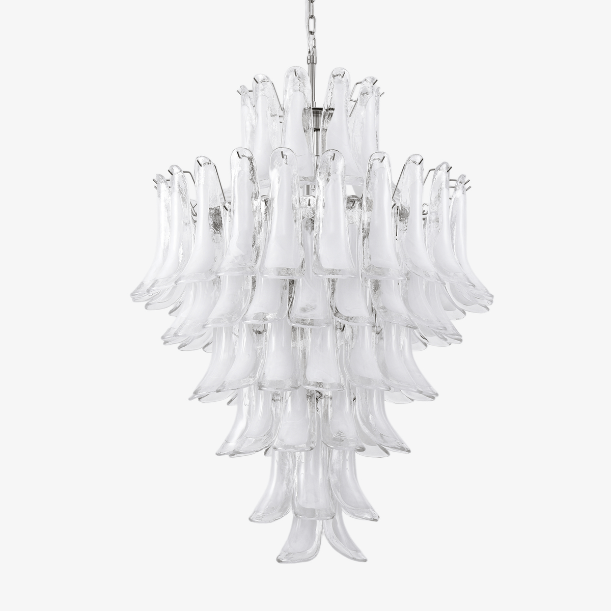 Eirivine Kronleuchter Kronleuchte Weiß Cloud Glas Petals