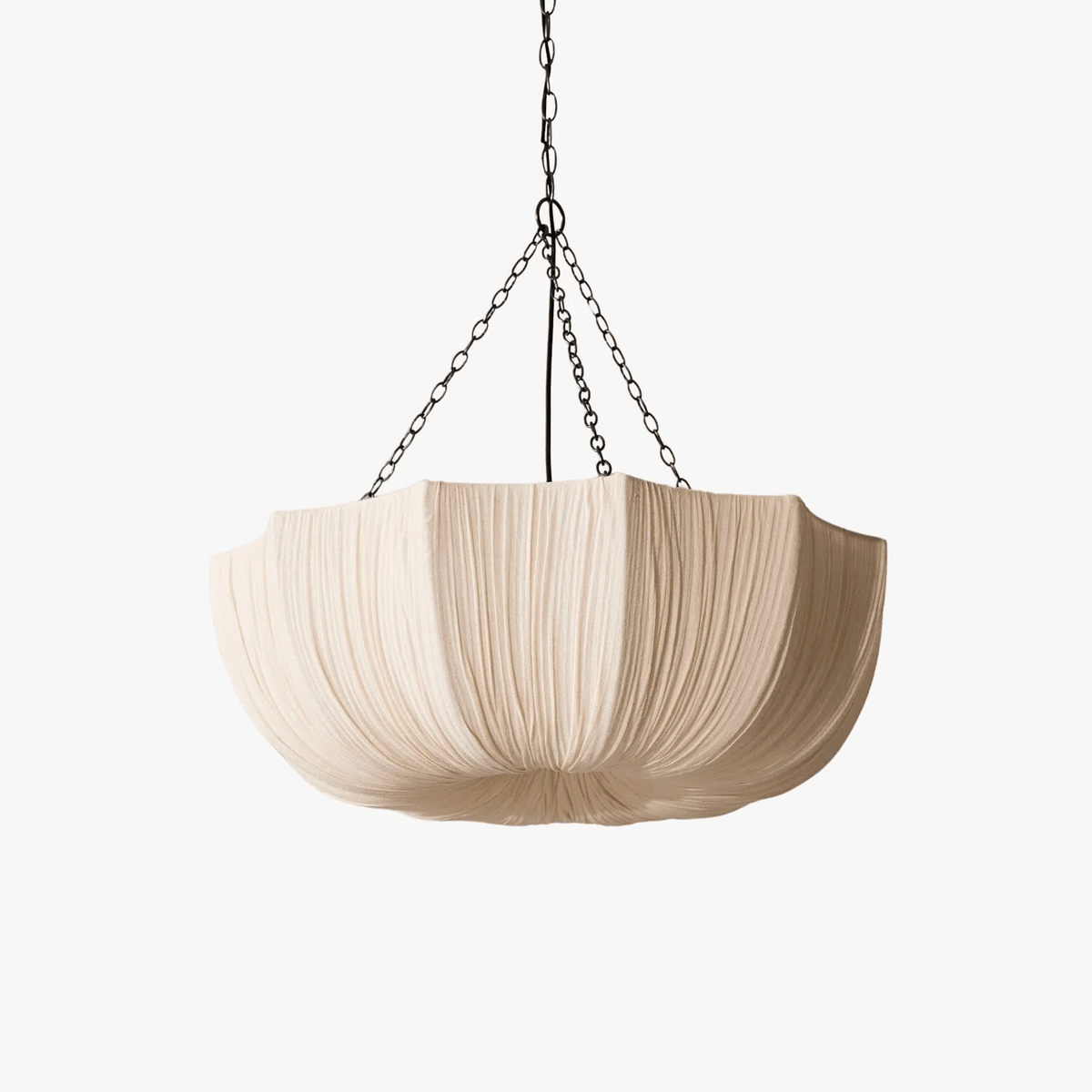 Hopty Vintage-Stoff-Pendelleuchte