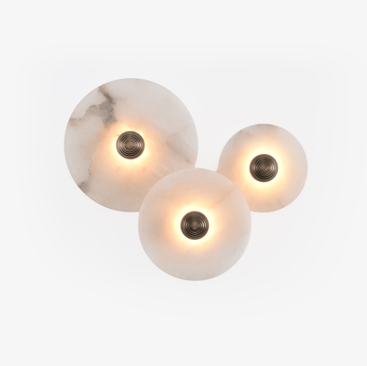 Albireria Minimalistische Alabaster-Deckenleuchte