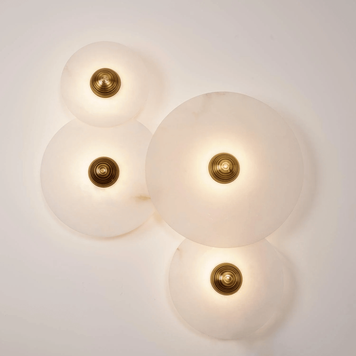 Albireria Minimalistische Alabaster-Deckenleuchte