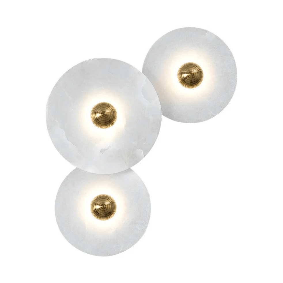 Albireria Minimalistische Alabaster-Deckenleuchte
