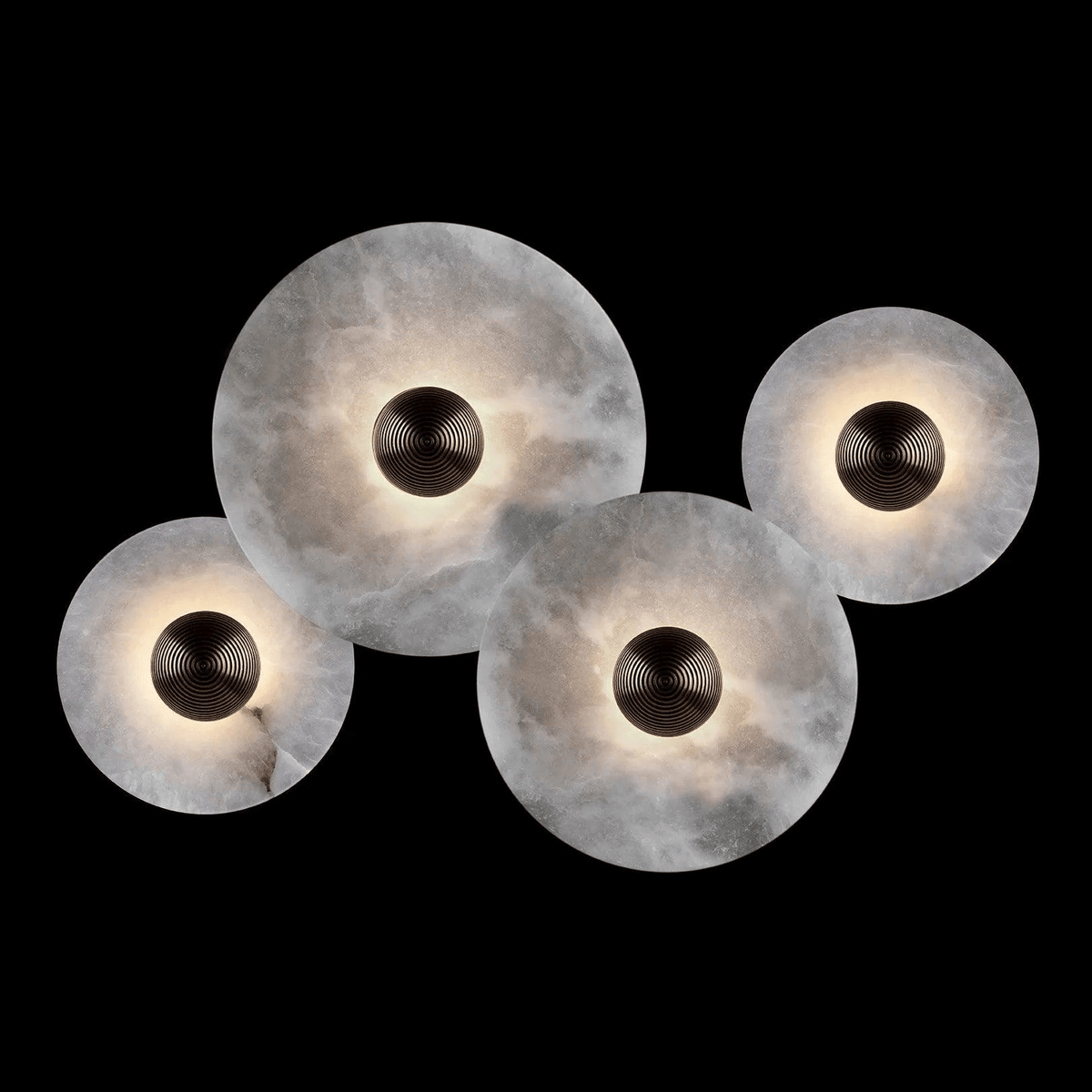 Albireria Minimalistische Alabaster-Deckenleuchte