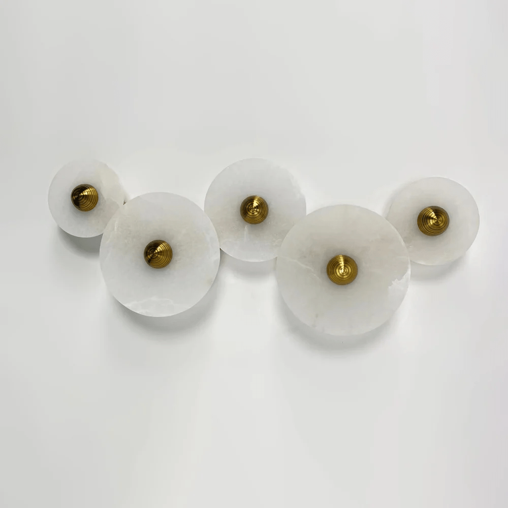 Albireria Minimalistische Alabaster-Deckenleuchte