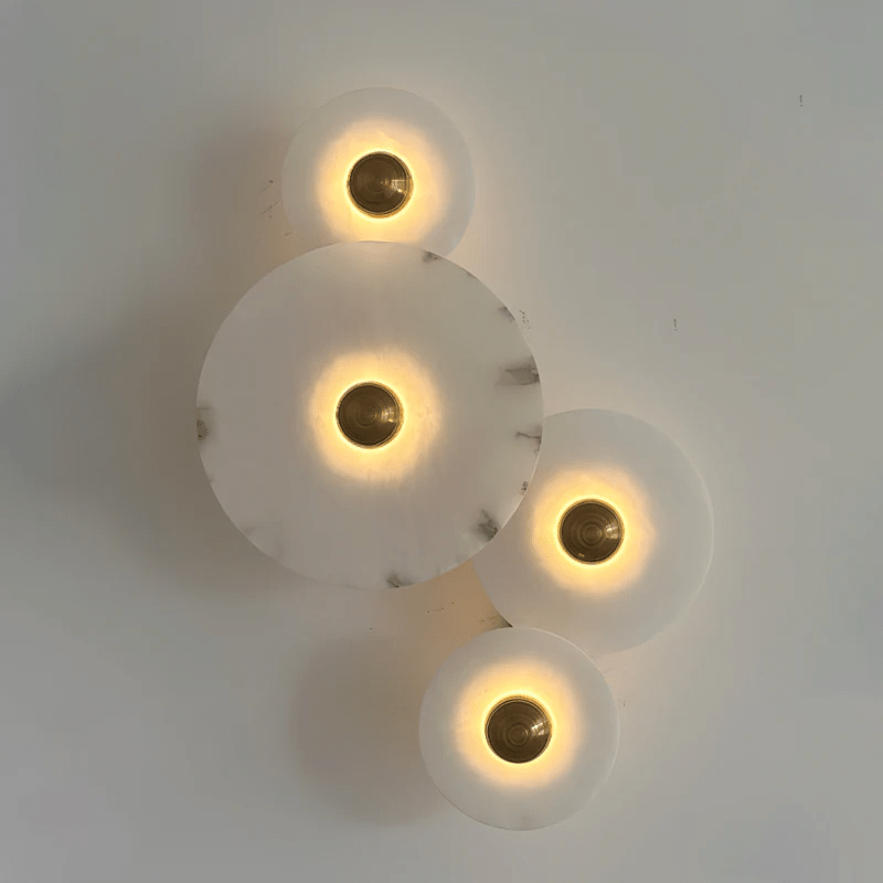 Albireria Minimalistische Alabaster-Deckenleuchte