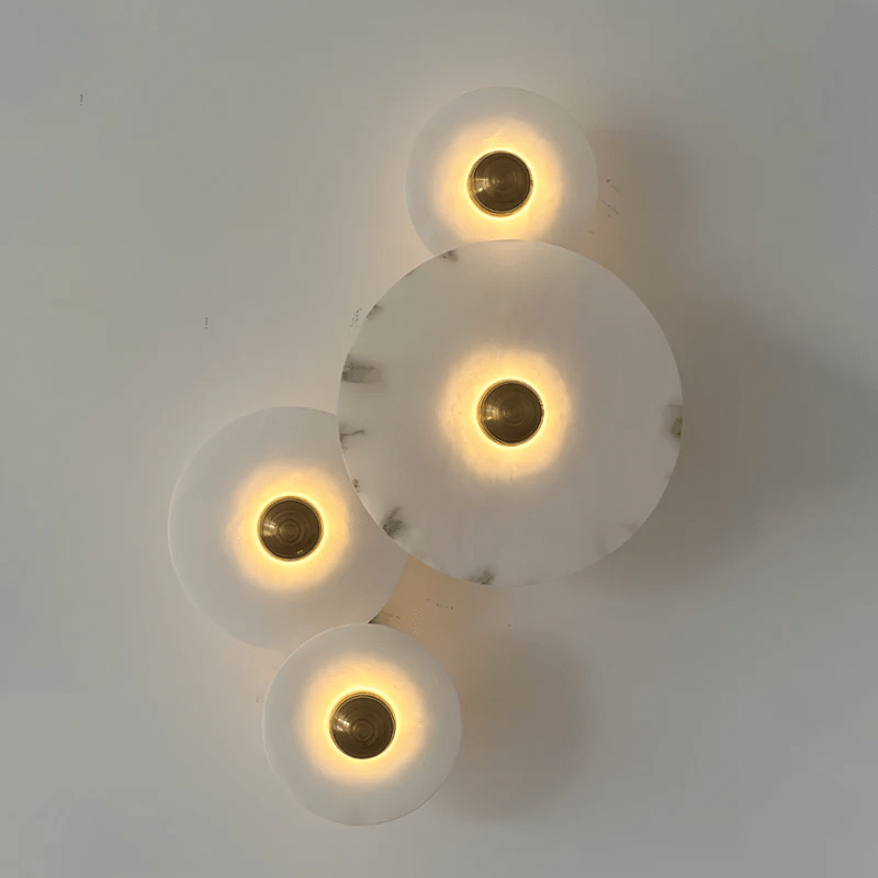 Albireria Minimalistische Alabaster-Deckenleuchte