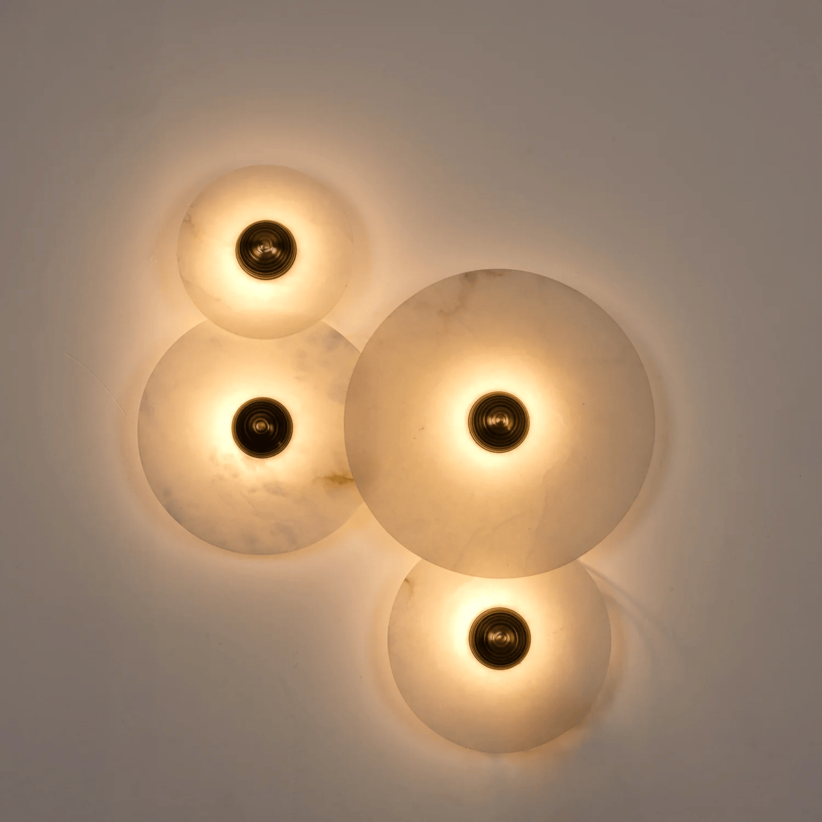 Albireria Minimalistische Alabaster-Deckenleuchte