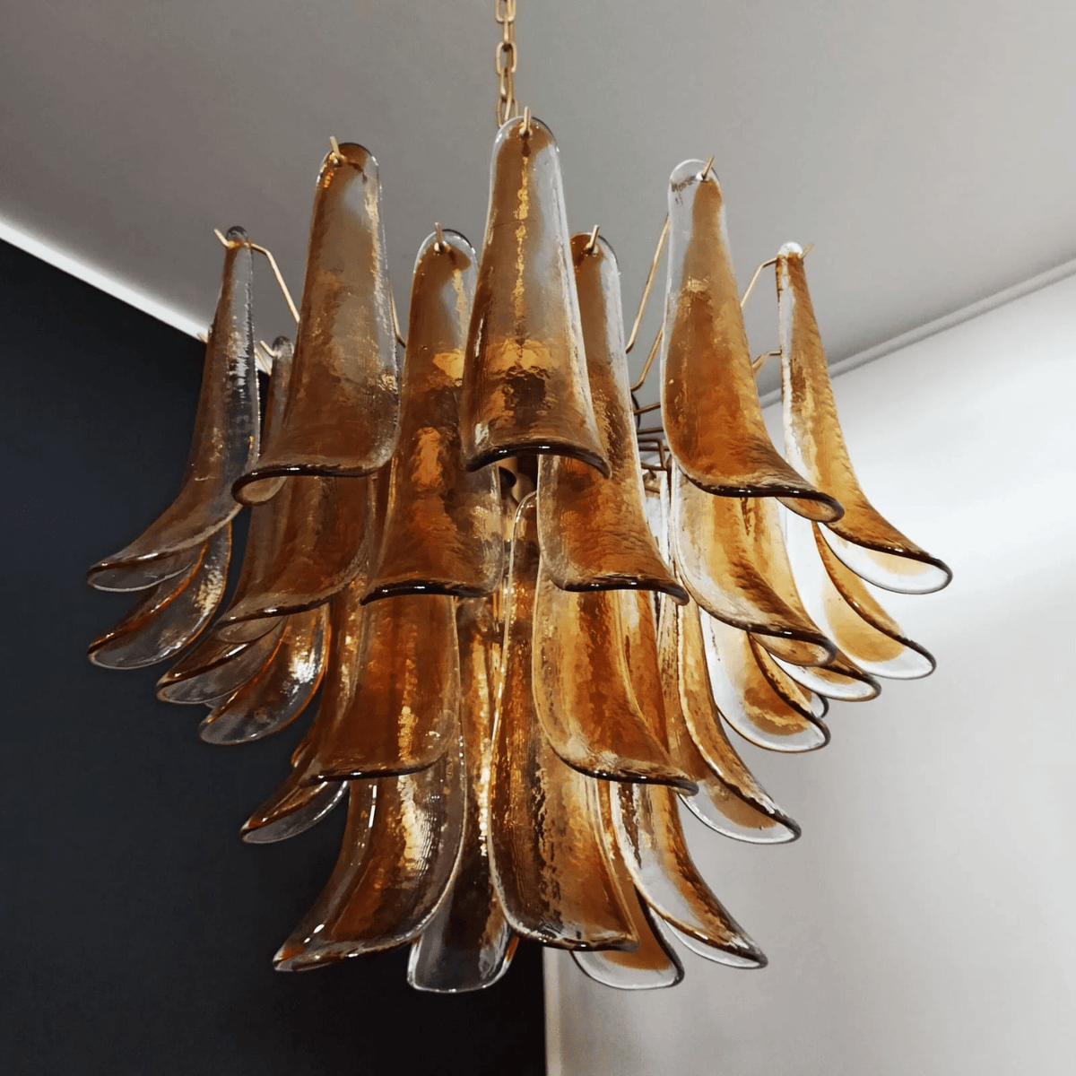 Eiroeon Kronleuchter Murano-Glas mehrstufig italienisch