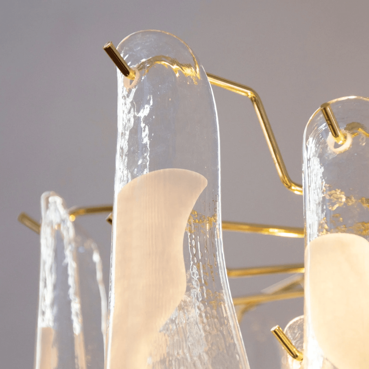 Eiroeon Kronleuchter Murano-Glas mehrstufig italienisch