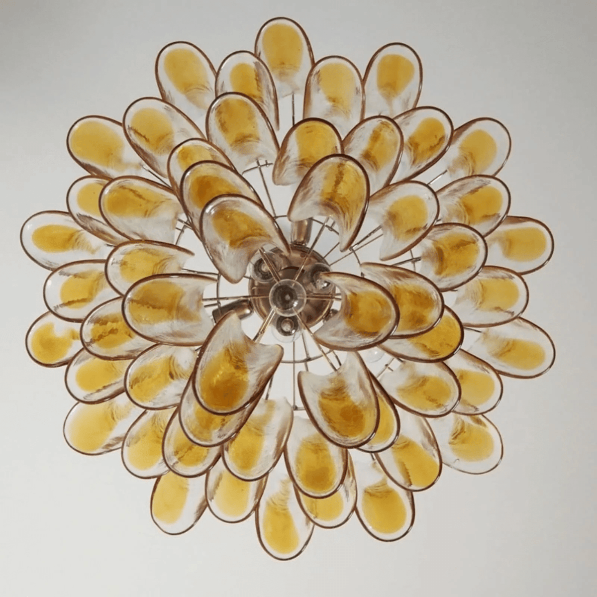 Eiroeon Kronleuchter Murano-Glas mehrstufig italienisch