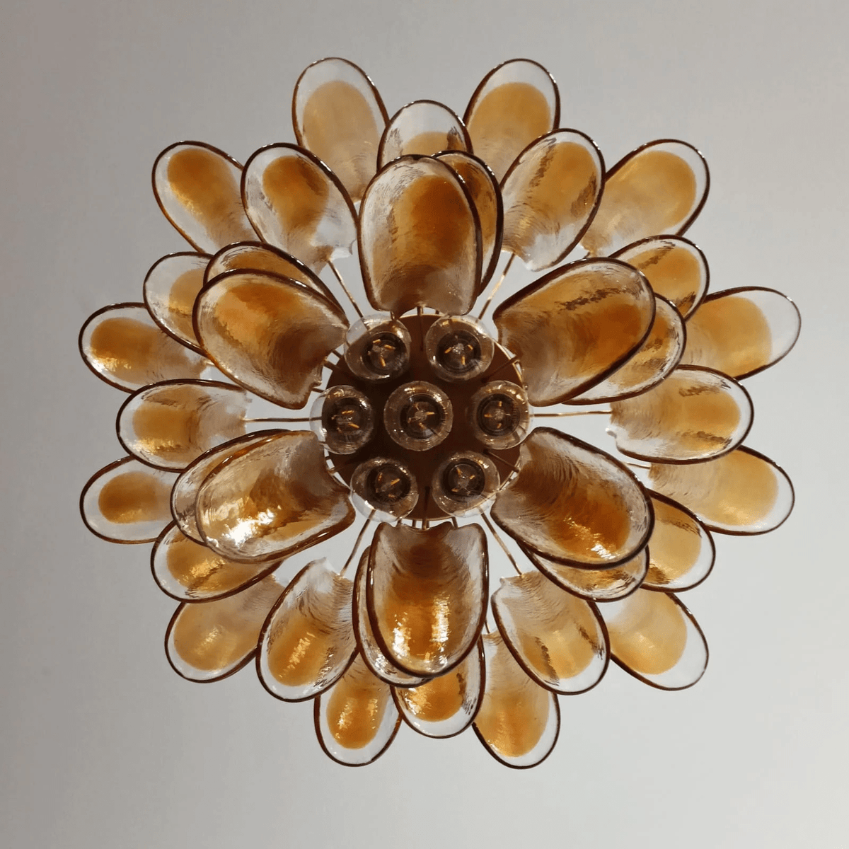 Eiroeon Kronleuchter Murano-Glas mehrstufig italienisch
