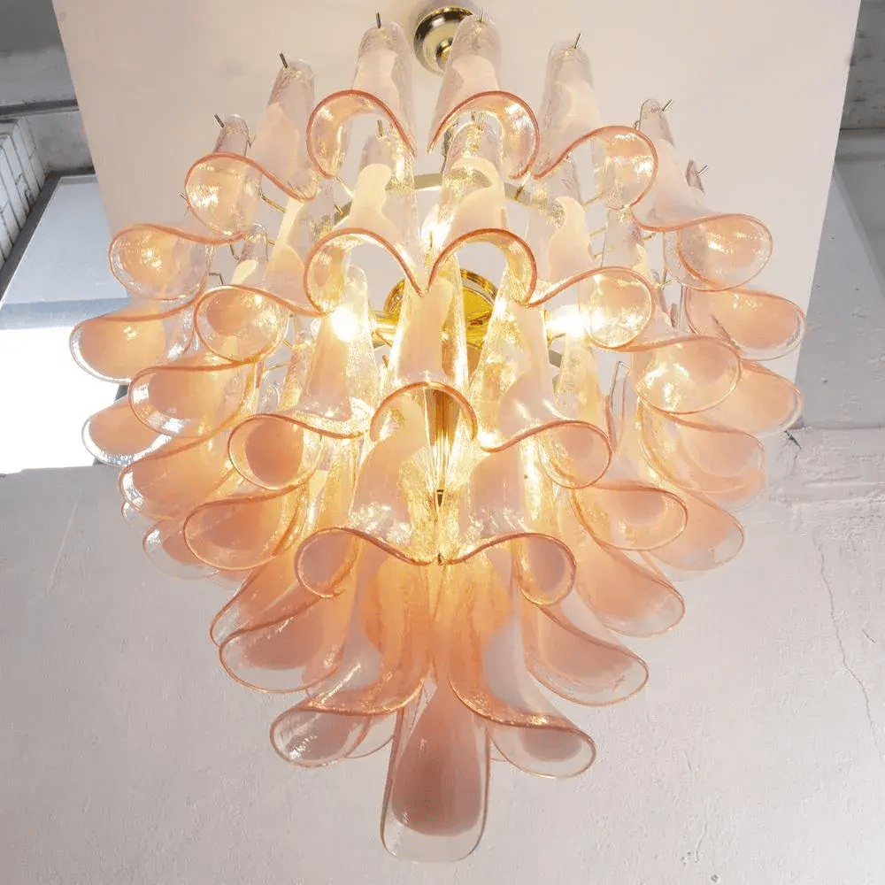 Eiroeon Kronleuchter Murano-Glas mehrstufig italienisch