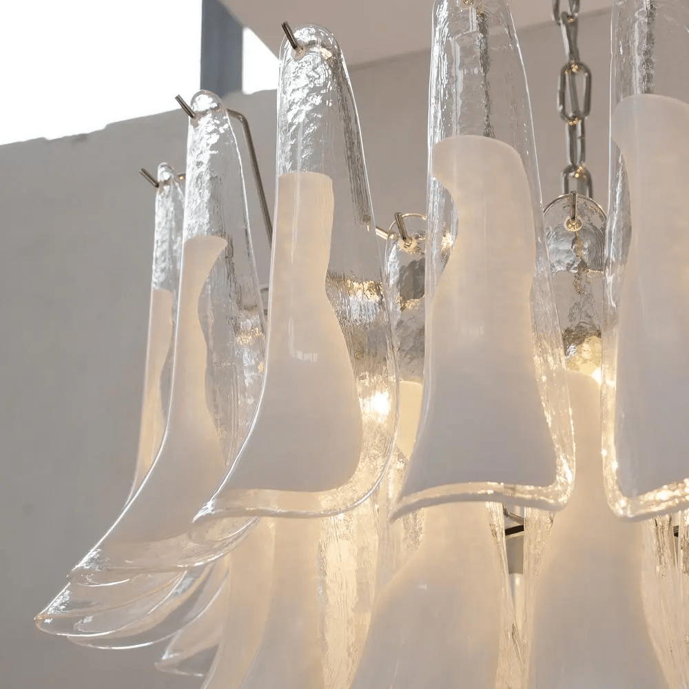 Eiroeon Kronleuchter Murano-Glas mehrstufig italienisch
