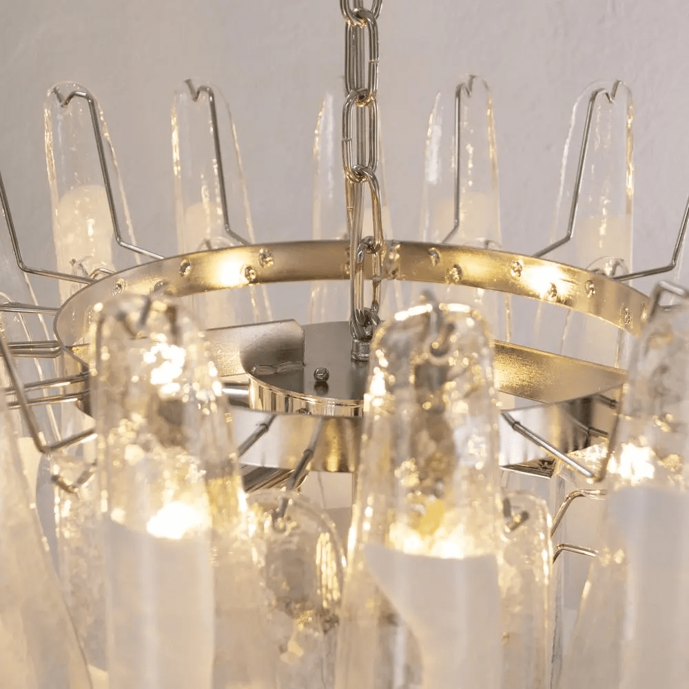 Eiroeon Kronleuchter Murano-Glas mehrstufig italienisch