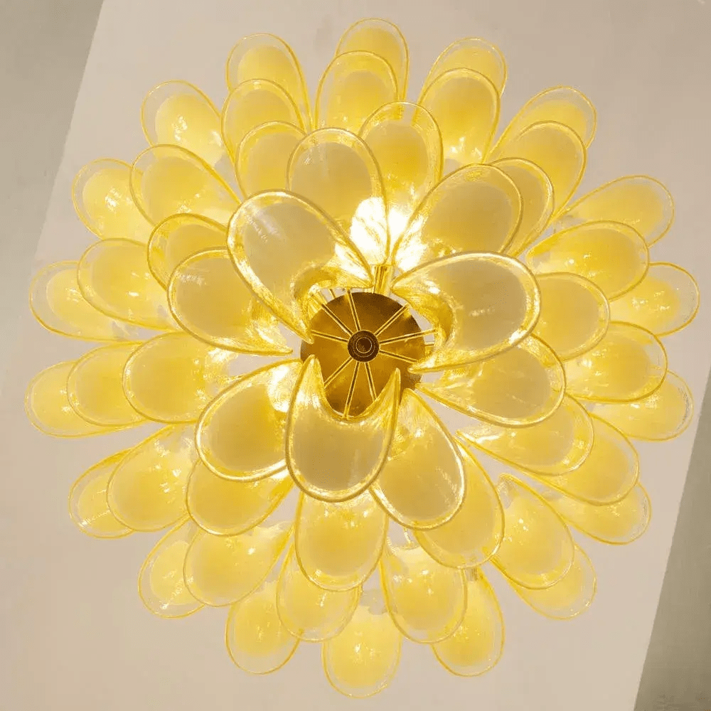 Eiroeon Kronleuchter Murano-Glas mehrstufig italienisch
