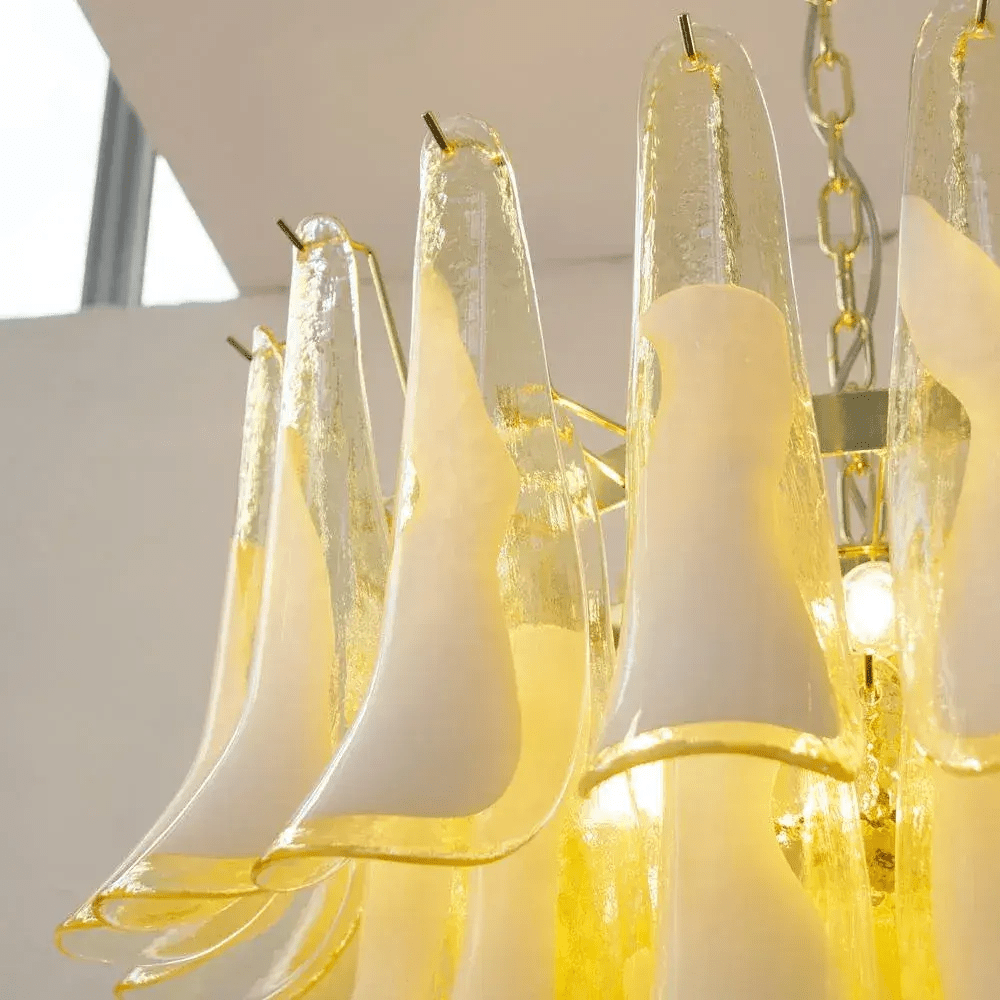 Eiroeon Kronleuchter Murano-Glas mehrstufig italienisch