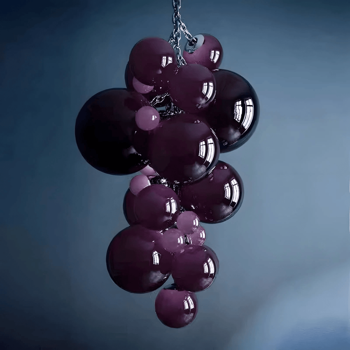Blixo Kronleuchter Murano-Glas Traubenform Kunst Art Deco