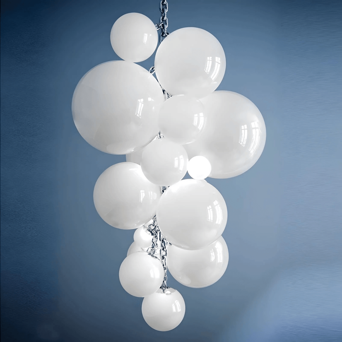 Blixo Kronleuchter Murano-Glas Traubenform Kunst Art Deco