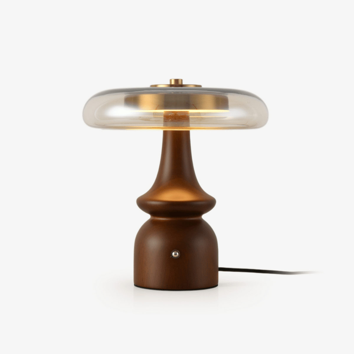 Mushroom Retro-Glas-Tischlampe