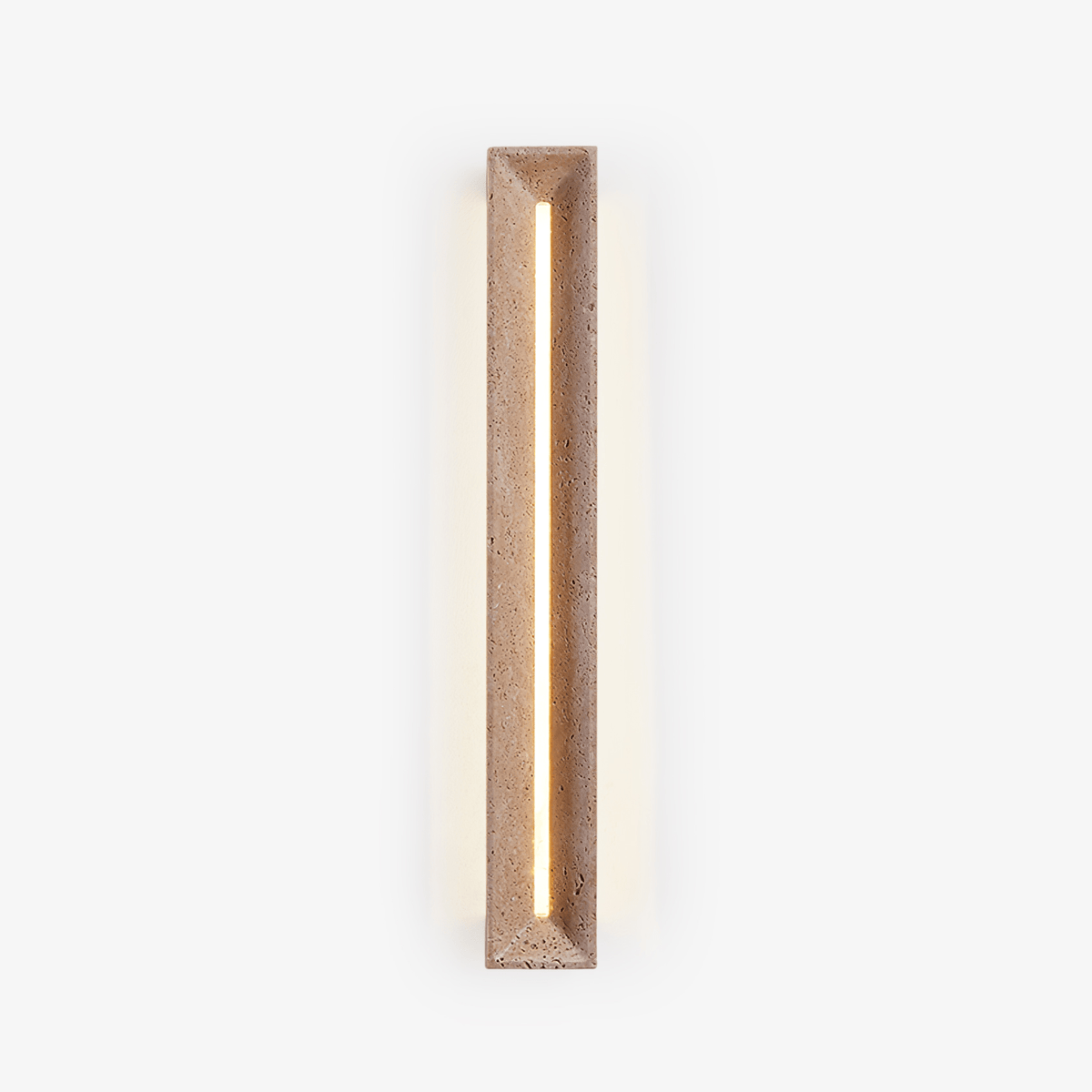 Dfi Minimalistische Wandleuchte aus Travertin in Gelb