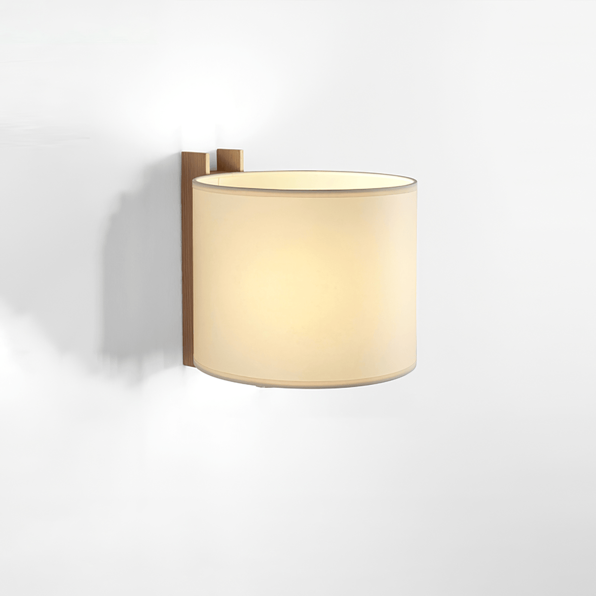Mirarenne Minimalistische Wandleuchte aus Stoff