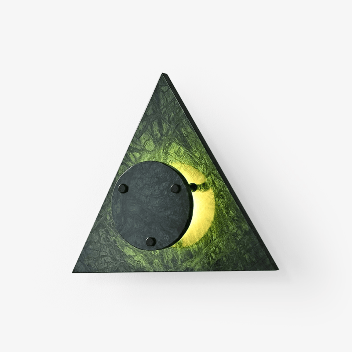 Pyramid Wandleuchte aus rustikalem Marmor