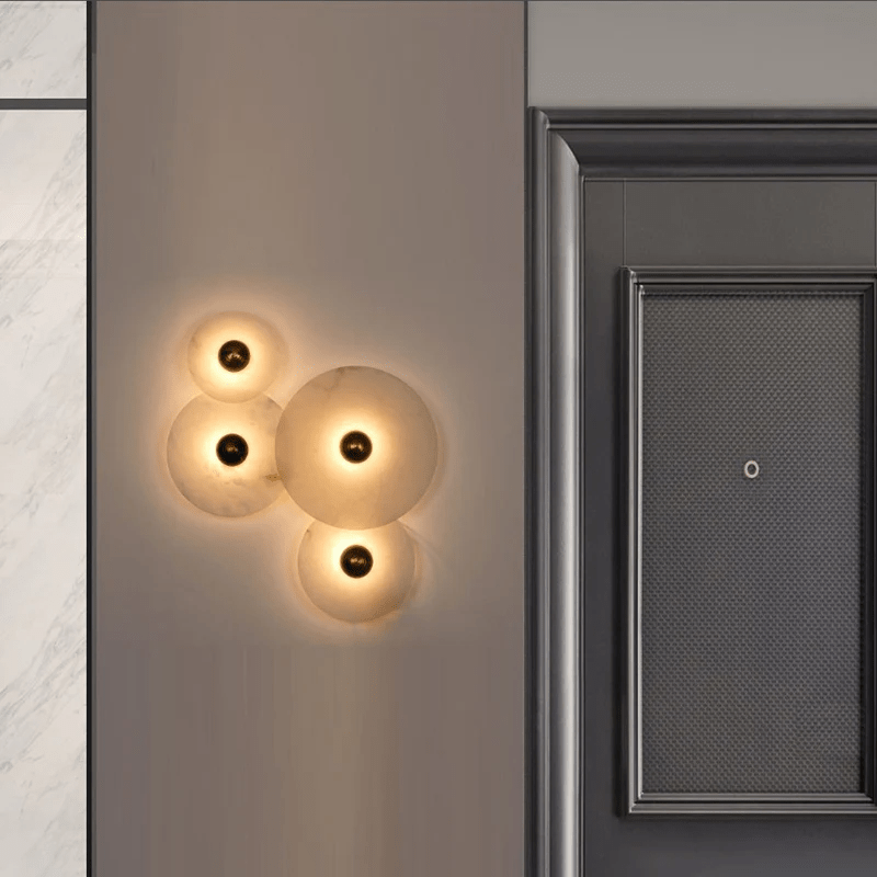 Albireria Minimalistische Alabaster-Deckenleuchte