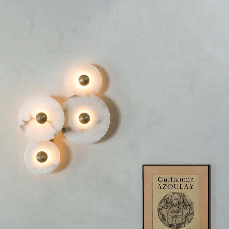 Albireria Minimalistische Alabaster-Deckenleuchte