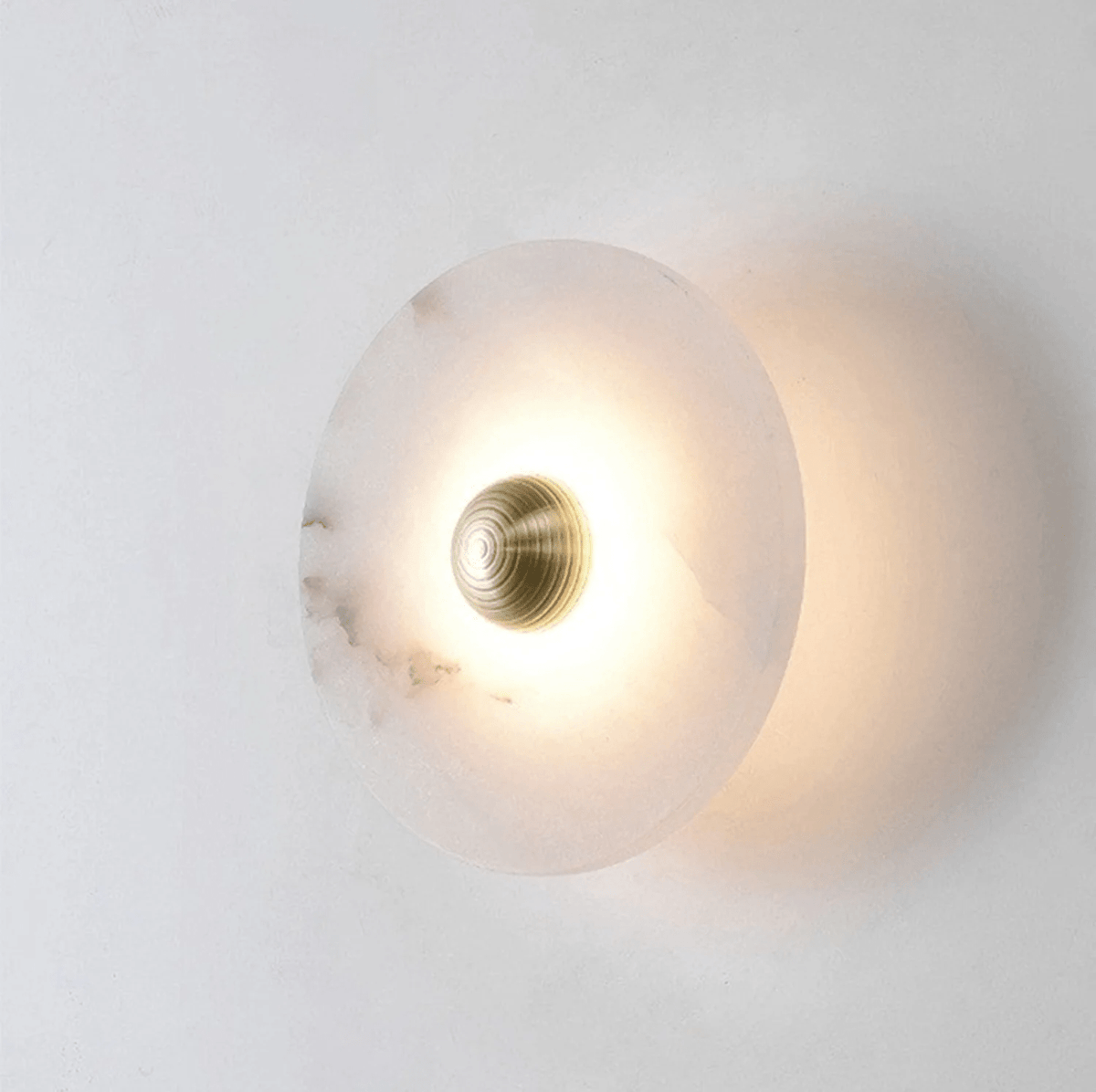 Albireria Minimalistische Alabaster-Deckenleuchte