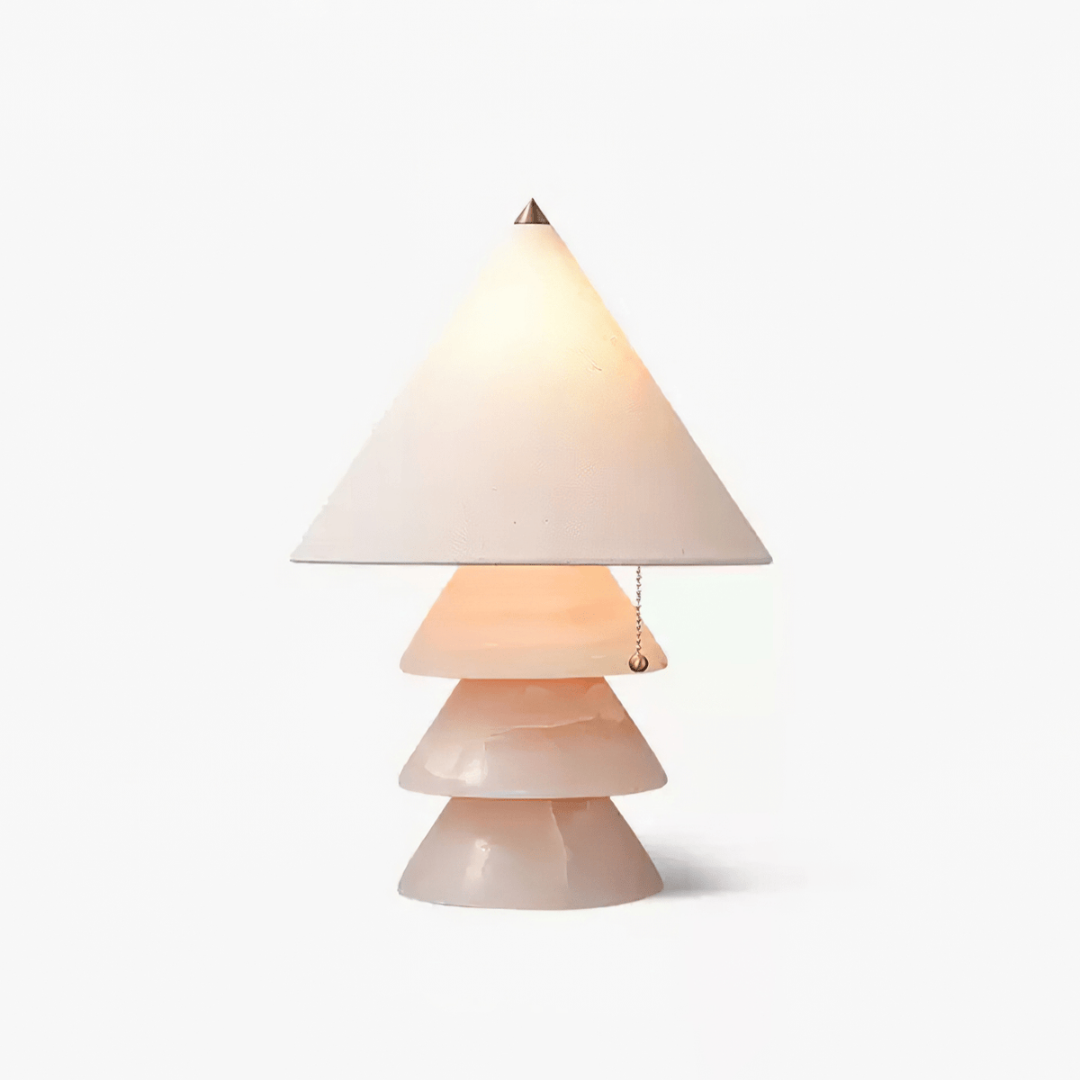 Pyramid Retro Marmor Tischleuchte