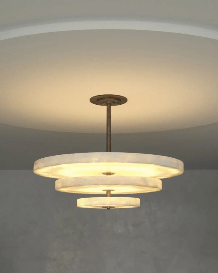 Nivoreria Minimalistische Alabaster-Pendelleuchte