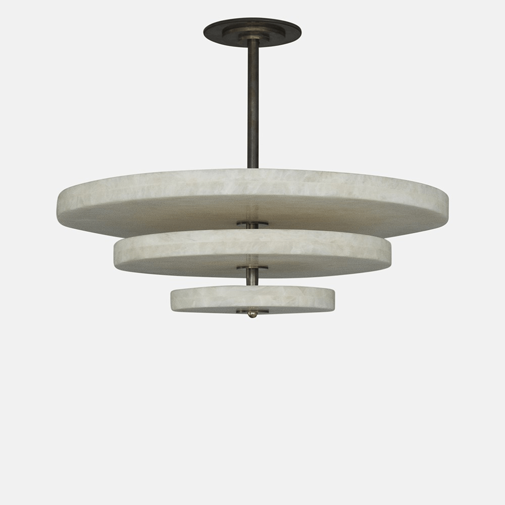 Nivoreria Minimalistische Alabaster-Pendelleuchte