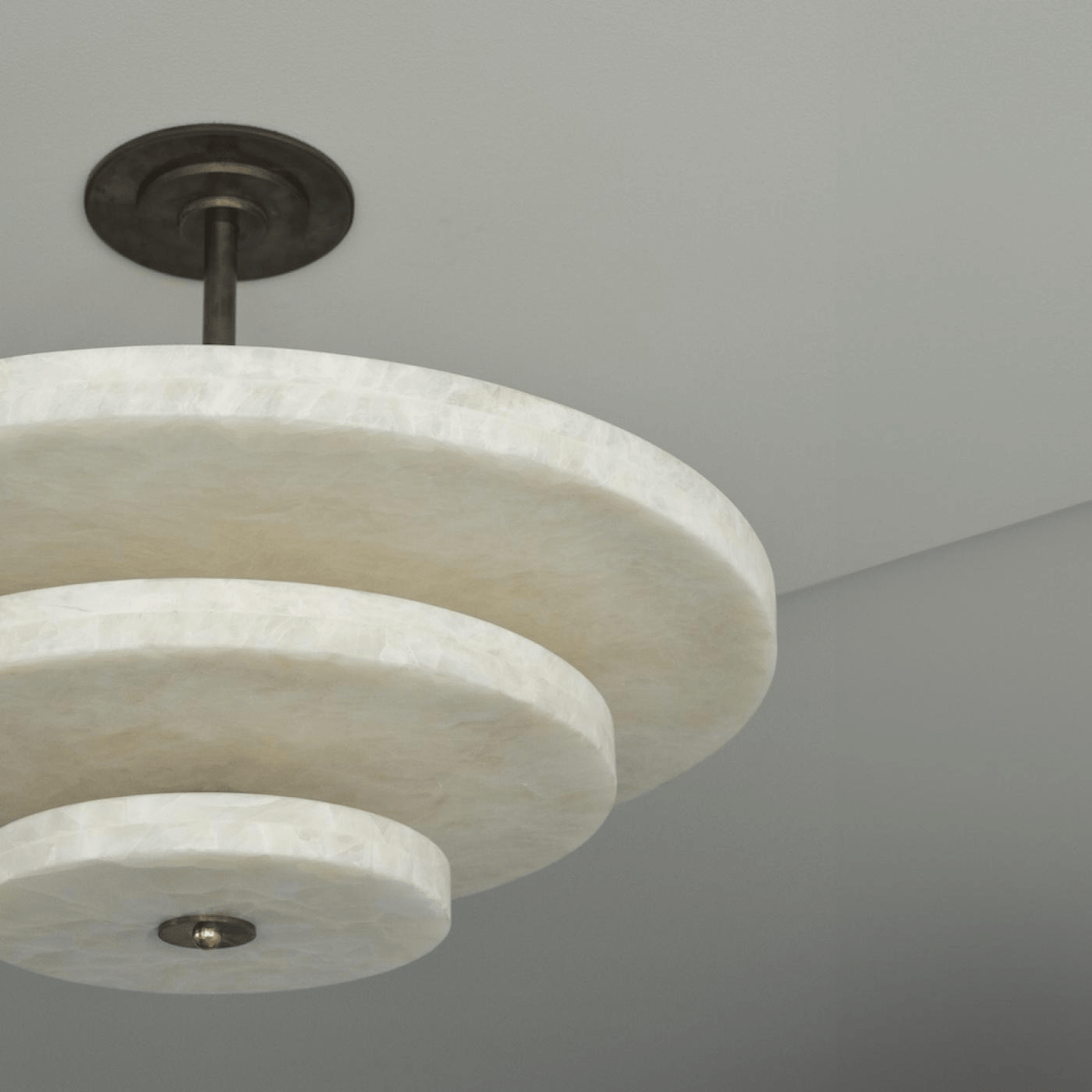 Nivoreria Minimalistische Alabaster-Pendelleuchte
