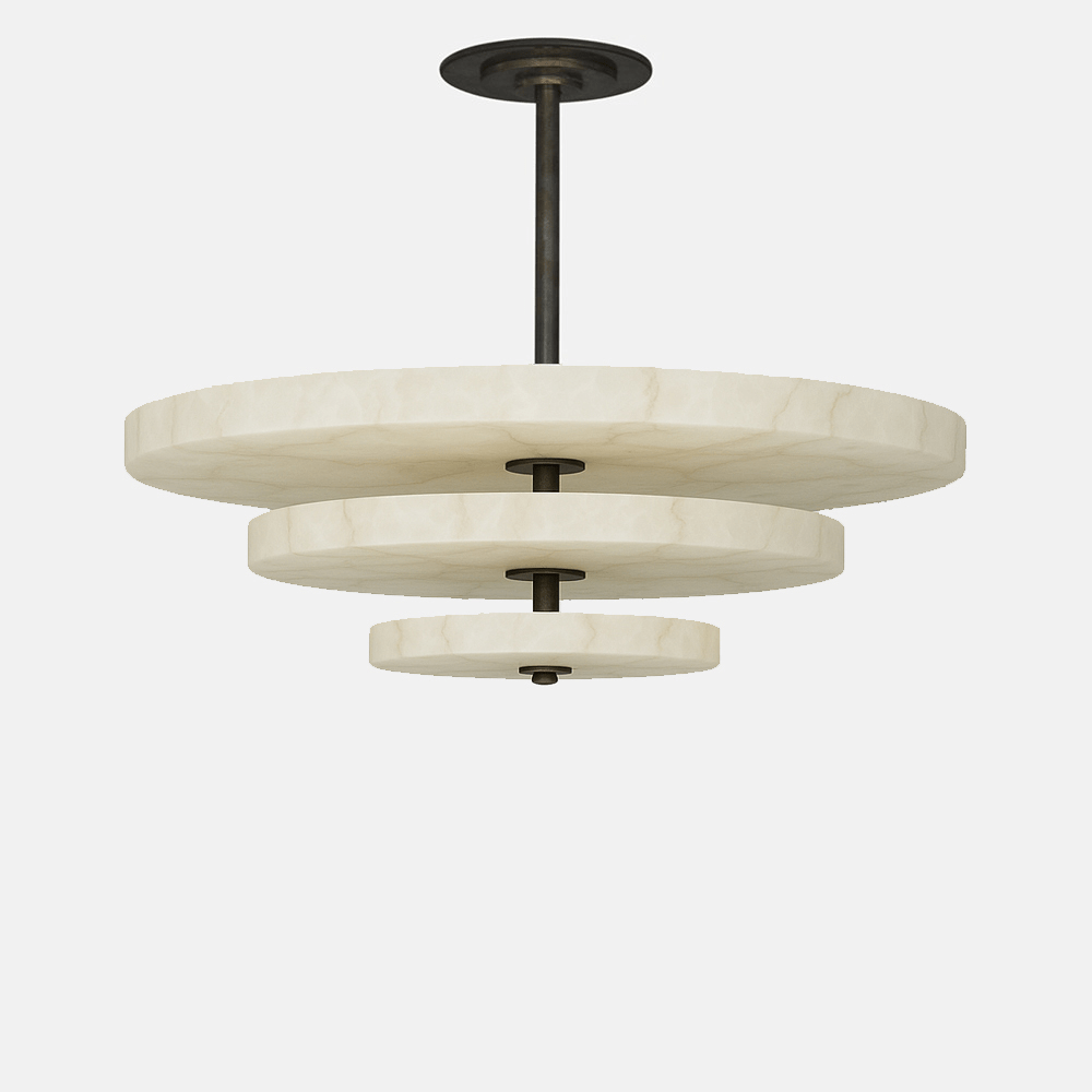 Nivoreria Minimalistische Alabaster-Pendelleuchte