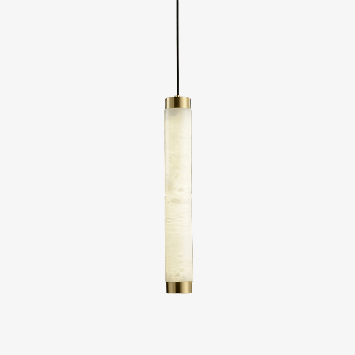 Lira zylindrische Pendelleuchte aus Alabaster