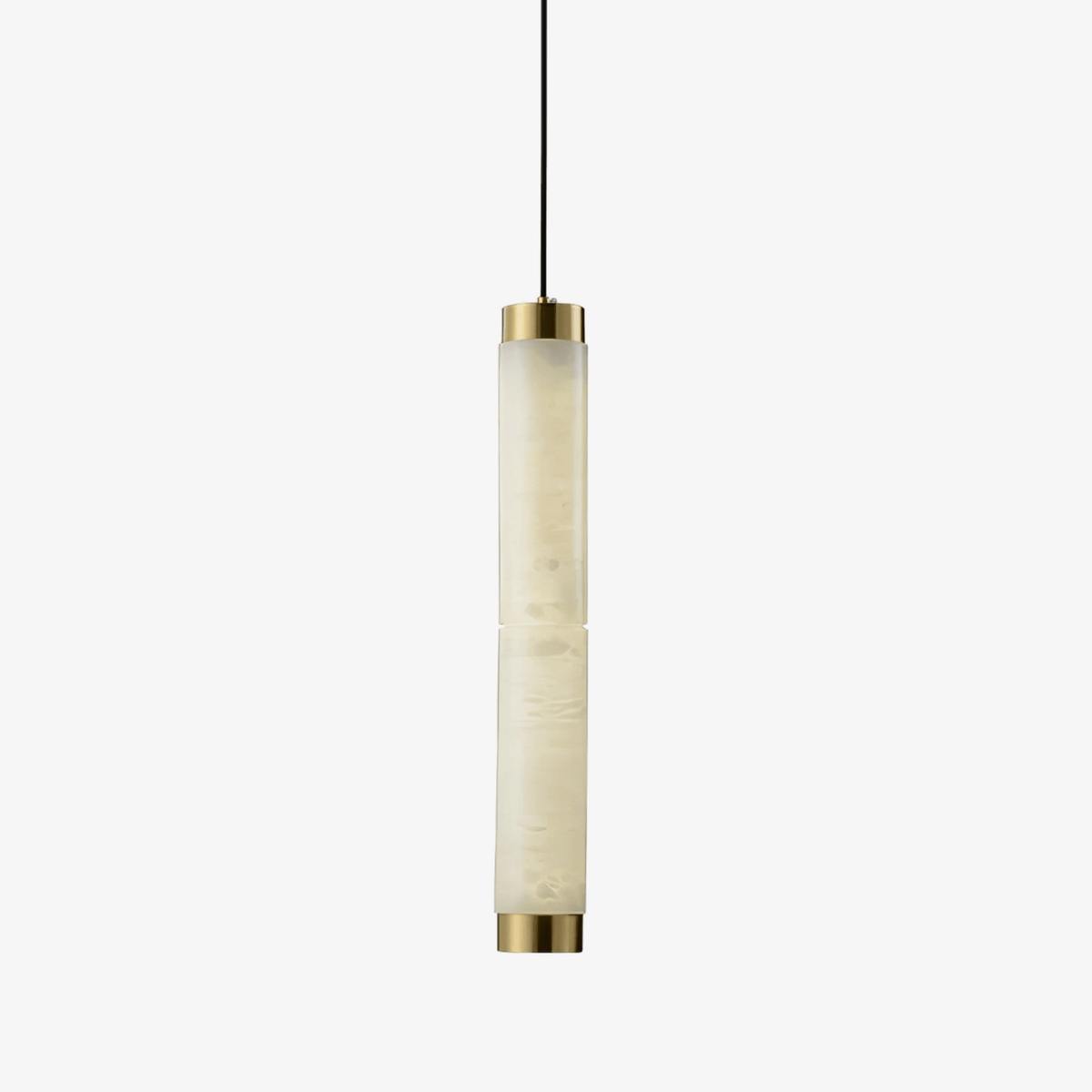 Lira zylindrische Pendelleuchte aus Alabaster