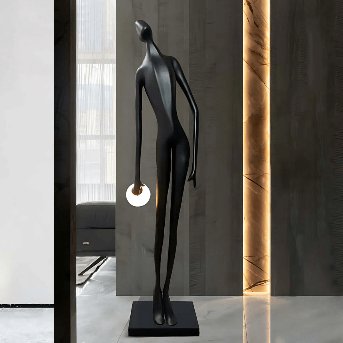 Ersilyra Kunstharz-Stehleuchte