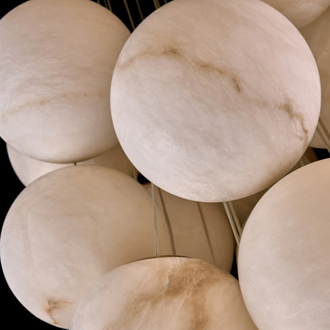 Gaia Alabaster Pendelleuchte Kronleuchter