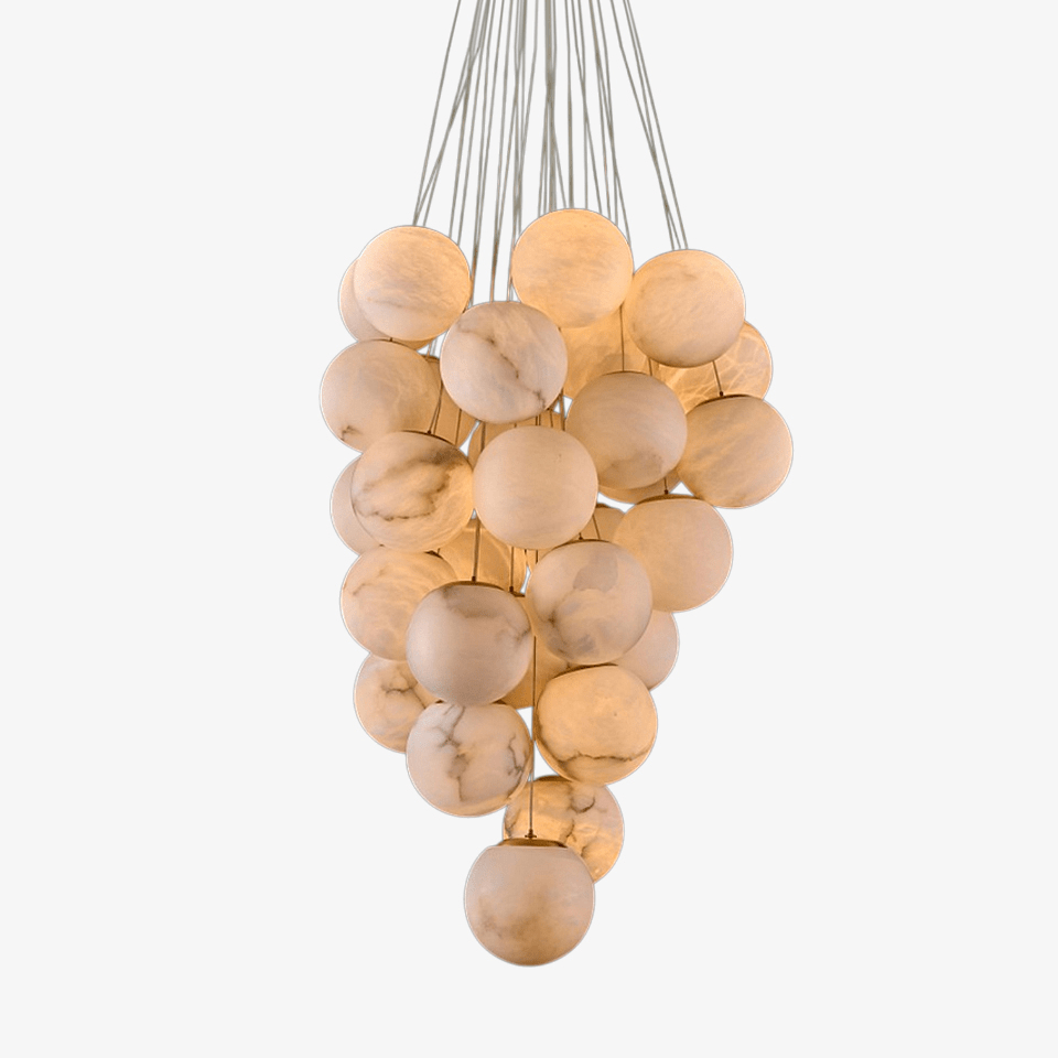 Gaia Alabaster Pendelleuchte Kronleuchter