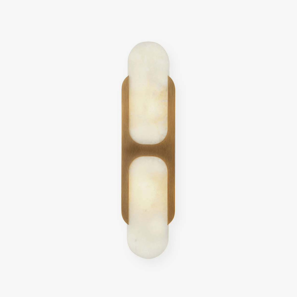 Ulthaora Doppelkugel-Wandleuchte aus Alabaster