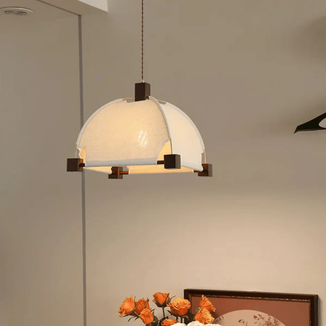 Elvoenne Vintage Pendelleuchte aus Holz