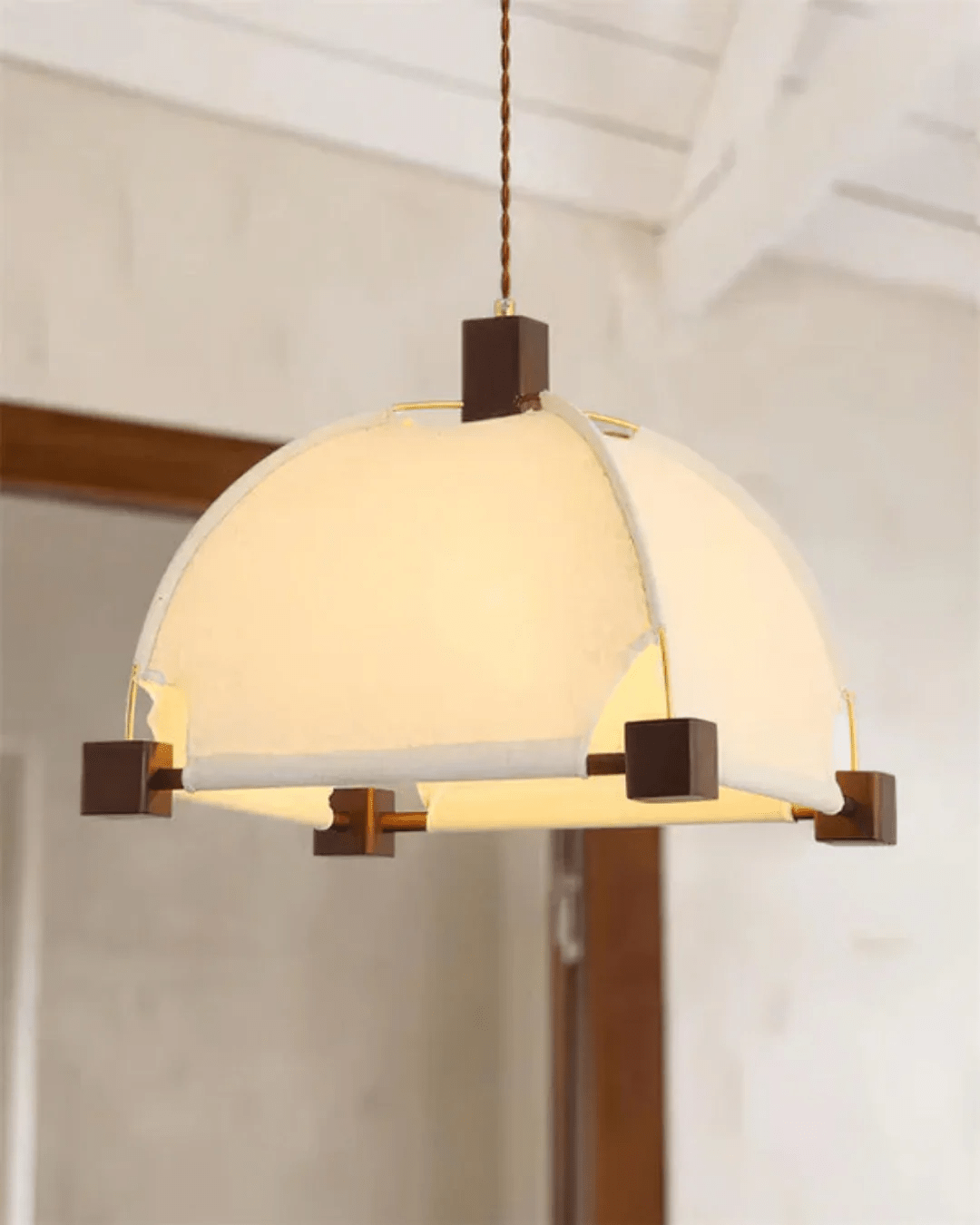 Elvoenne Vintage Pendelleuchte aus Holz