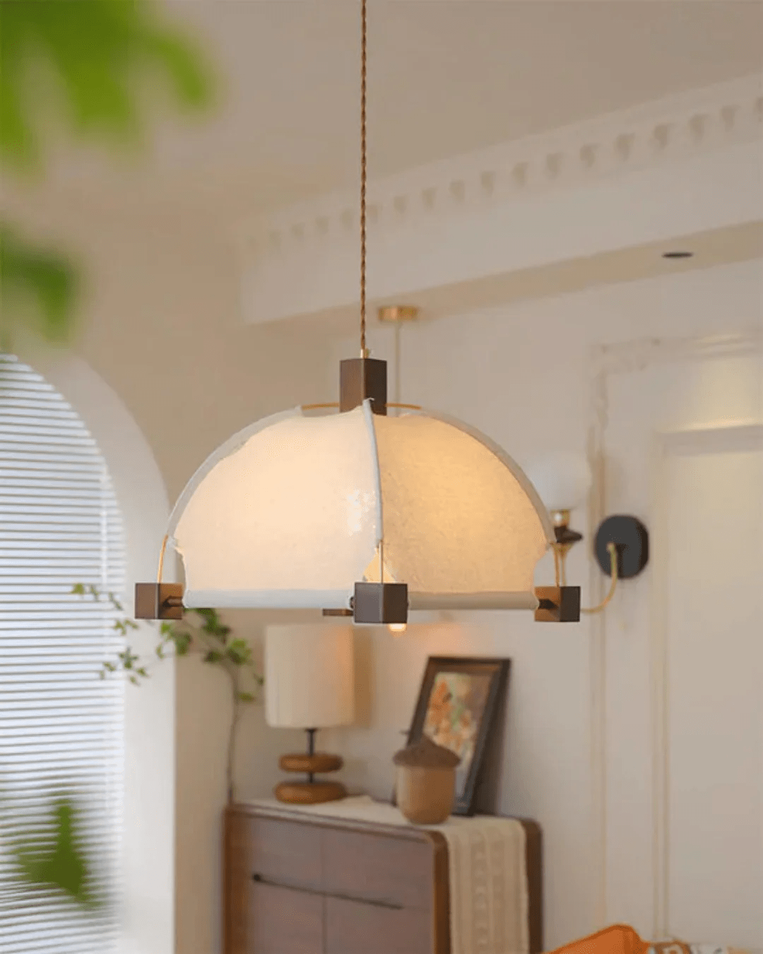 Elvoenne Vintage Pendelleuchte aus Holz