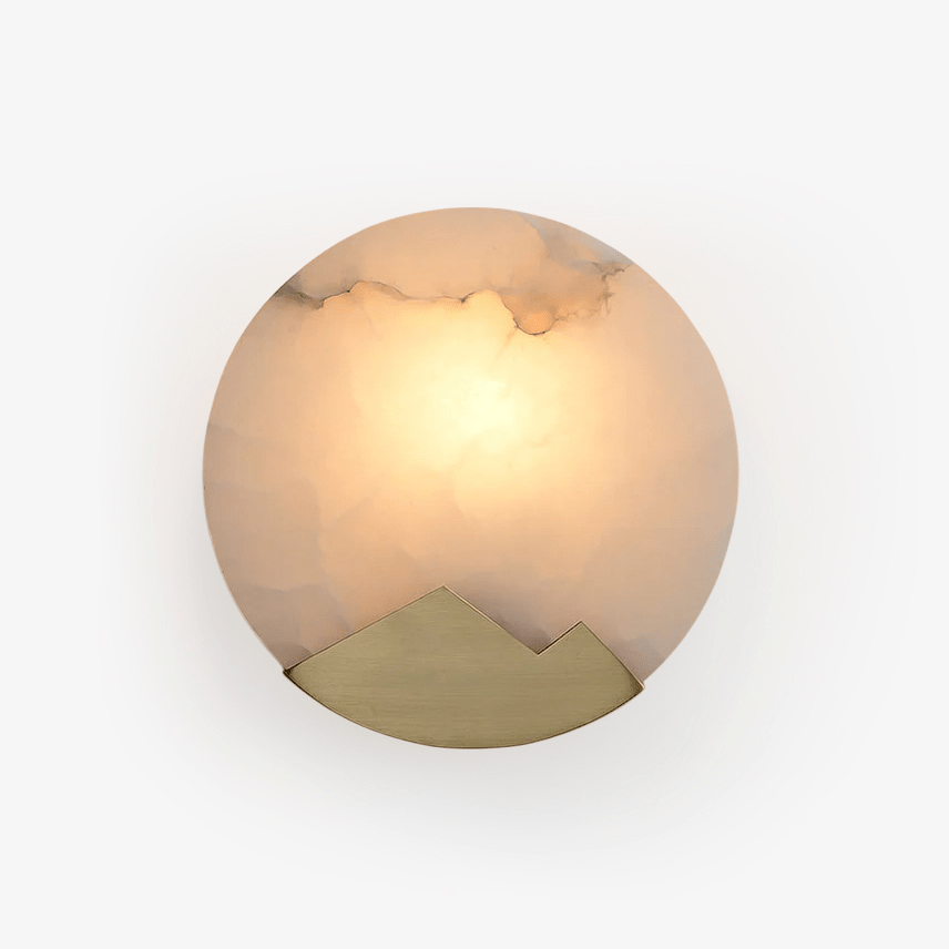 Nivisenne Bergförmige Alabaster-Wandleuchte