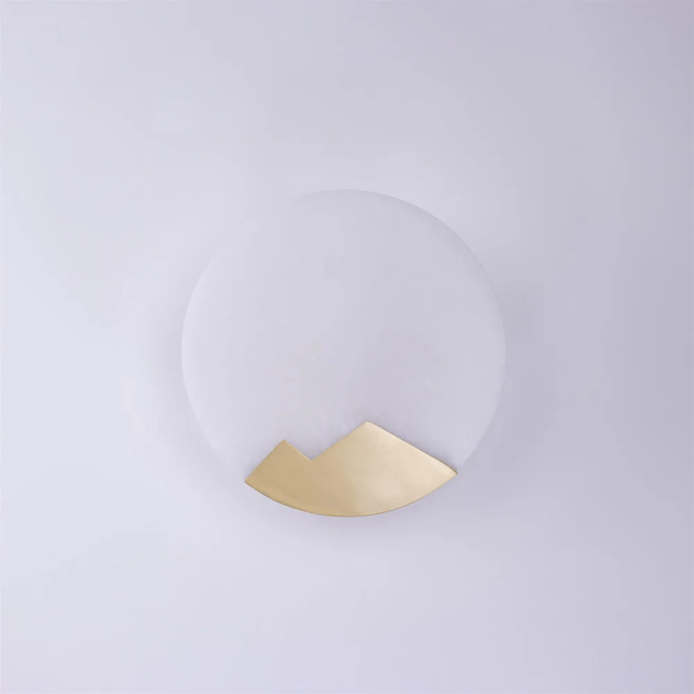 Nivisenne Bergförmige Alabaster-Wandleuchte